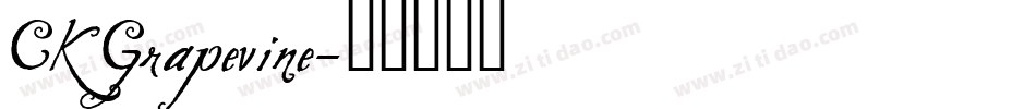 CK Grapevine字体转换